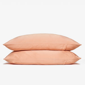 silk pillowcase in peach